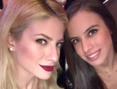 Η Ευαγγελία Αραβανή πήγε στα μπουζούκια αλλά όλοι κοίταγαν την ... αδερφή της! (φωτό, βίντεο)